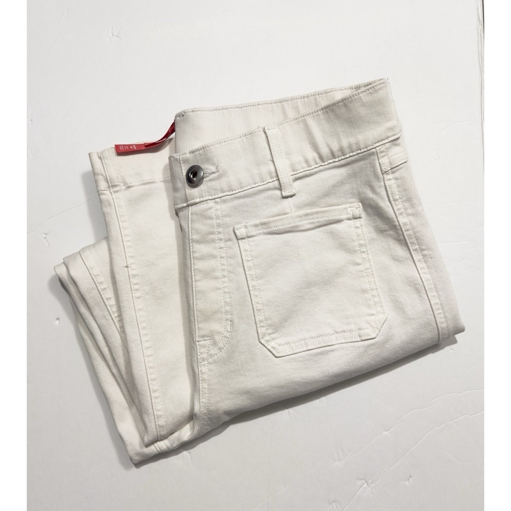 Spanx Women's Cropped Wide Leg Jeans SPANXshape EveryWear Patch Pocket Stretch M - Picture 3 of 14